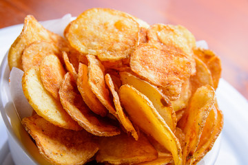 Homemade potato chips