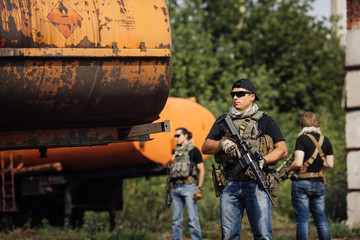 Private Military Contractor during the special operation