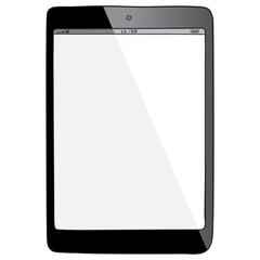 Tablet PC Hand Drawn Vector Illustration.