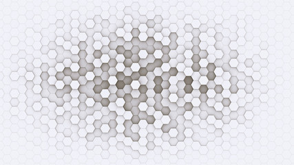 3d hexagonal background design structure