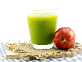 green devil avocado smoothie  selective focus