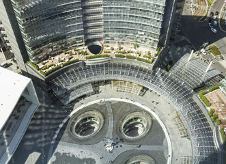 Milan, Italy; aerial view