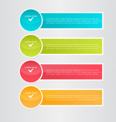 Infographics template for business, education, web design, banners, brochures, flyers. Vector illustration.