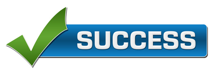 Success With Green Tickmark 