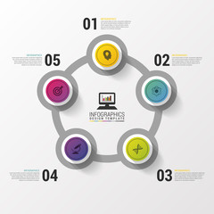 Layout for your options or steps. Modern design template. Infographics. Vector illustration