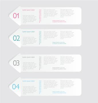 Infographics template for business, education, web design, banners, brochures, flyers. Vector illustration.