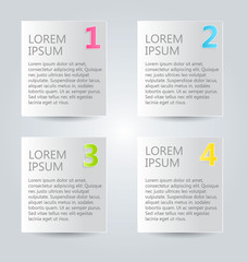 Infographics template for business, education, web design, banners, brochures, flyers. Vector illustration.