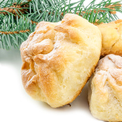 traditional homemade raised cheese cake 