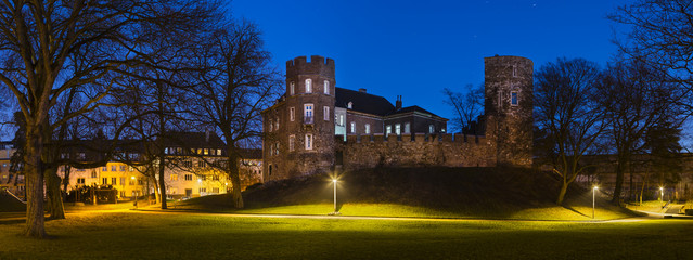 Frankenberg Castle At Night Panorama, Aachen