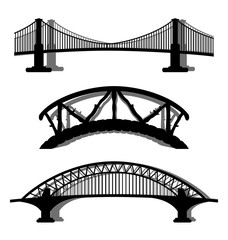 Vector set. Bridges.
