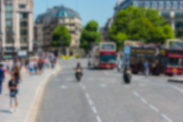 Blur shot of Paris street