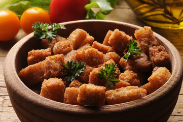 Picatostes rústicos Croutons Croûton Crouton クルトン Krutong Crostini tostati e fritti Kruton Croûtons Crostino Kruton קרוטונים Гренки 크루통 ಕ್ರೂಟಾನ್ Picatoste 