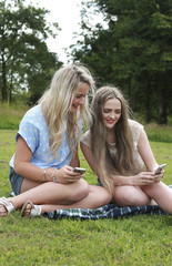Two teenage girls