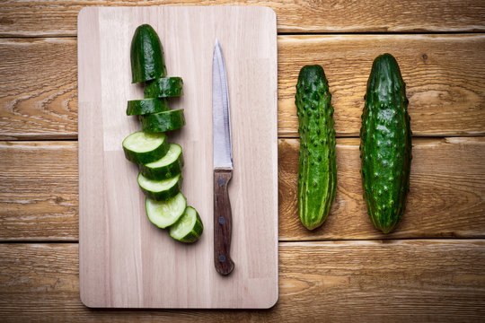 Fresh cucumbers