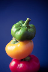 カラフルなピーマン