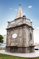 Monument on Palace Quinze de Novembro, Rio de Janeiro, Brazil.