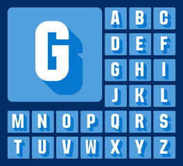 Elegant minimalistic vector alphabet in condense style