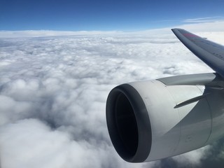 wings and engines of aircraft