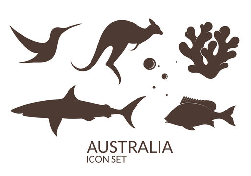 Australia. Icon set