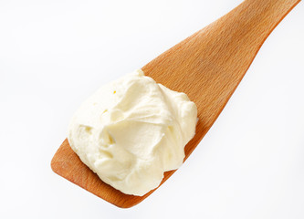 Cream on spatula
