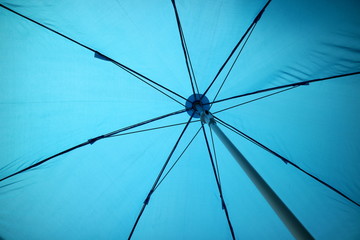 blue umbrella