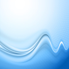 Blue abstract wave