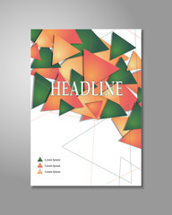 Brochure design triangles
