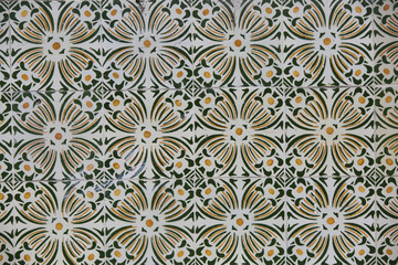 Detail of some typical portuguese tiles