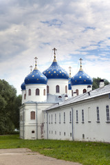Russian orthodox Yuriev Monastery, Church of Exaltation of the Cross, Great Novgorod, Russia..
