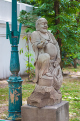 Detail of A Chinese Statue in the Buddhist temple