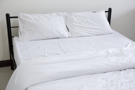 White bed
