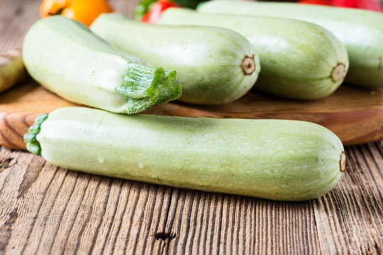 Fresh organic vegetable marrow