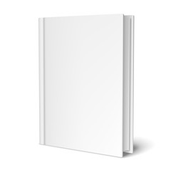 Naklejka premium Empty White Book