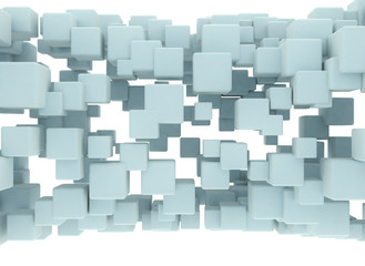 Blank 3d cubes design background