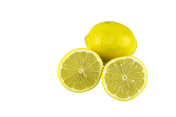 lemons , isolate on white background