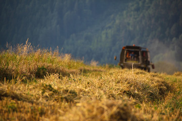 Naklejka premium Harvester