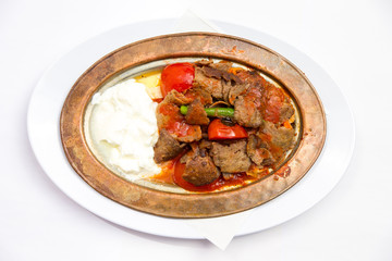 Fleischgericht - Iskender Kebap