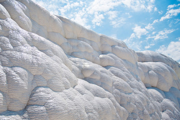 White rocks and travertines of Pamukkale