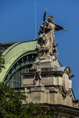 Fototapeta premium Details of Grand Palais des Champs-Elysees in Paris, France.