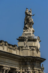 Fototapeta na wymiar Details of Grand Palais des Champs-Elysees in Paris, France.