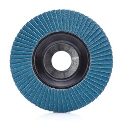 Abrasive wheel isolated on white background