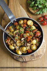Mackerel and chorizo hash