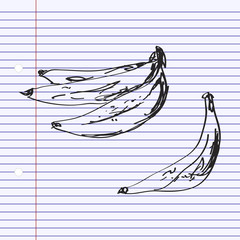 Simple doodle of a banana