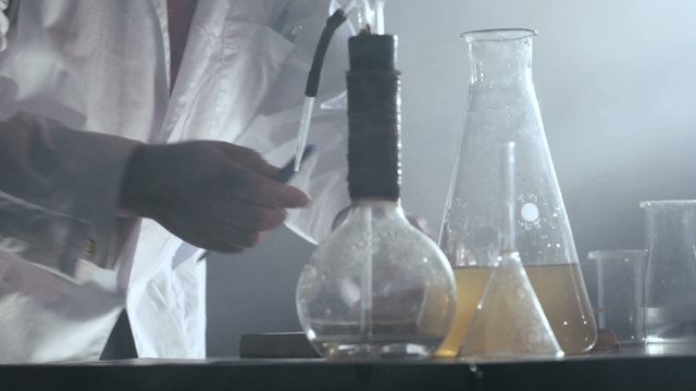 experiments in chemical laboratory