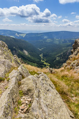 Fototapeta na wymiar Mountain Range landscape - Snezka / Sniezka - Krkonose / Karkonosze 