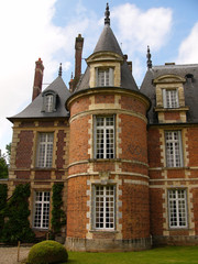 Fototapeta na wymiar Normandie, château de Miromesnil, tour nord