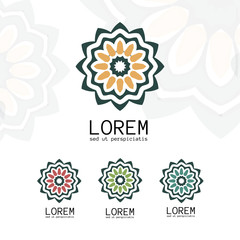 Simple geometric logo template.