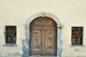 Italian church entrance