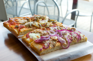 pizza by the slice (square pizza)