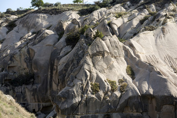 Fototapeta na wymiar Rock formations in Goreme National Park. Cappadocia, Turkey